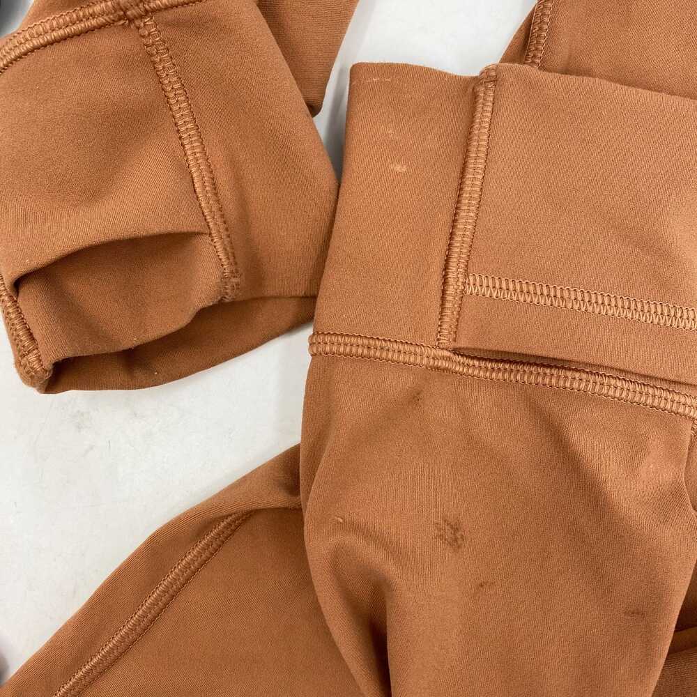 lululemon Orange Desert Sun Hooded Nulu Define Zip-Up Jacket | Regular Size 10 - Picture 7 of 9
